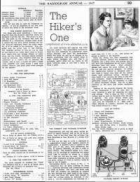 Hiker's Radio Article, 1937
