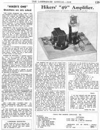 Hiker's Radio Article, 1939
