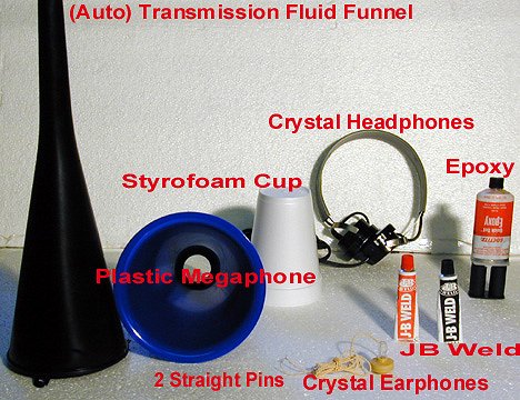 Crystal radio speaker